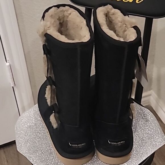 Koolaburra By Ugg Victoria Tall Boots- Black - Picture 10 of 12